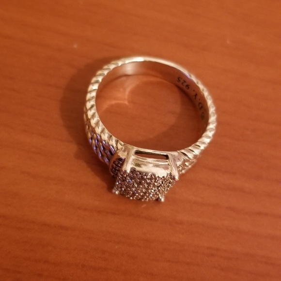 David Yurman Petite Wheaton® Ring Diamonds Silver - Picture 5 of 5